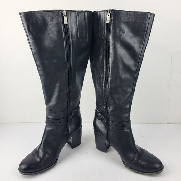 Naturalizer Kamora Women's Knee High Boots Black Faux Leather 7.5W Wide Calf - Picture 13 of 16